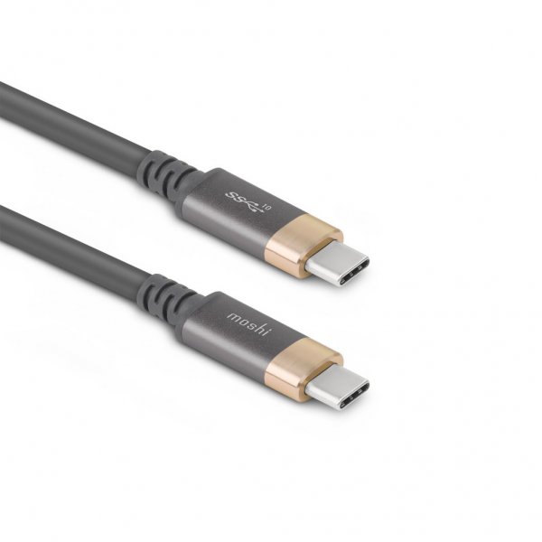 Moshi USB-C/USB-C skærmkabel 1 m Grå/Guld
