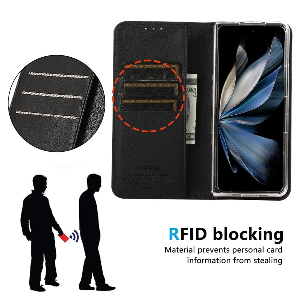 ABEEL Google Pixel 11 Pro Fold Etui RFID-beskyttelse Sort