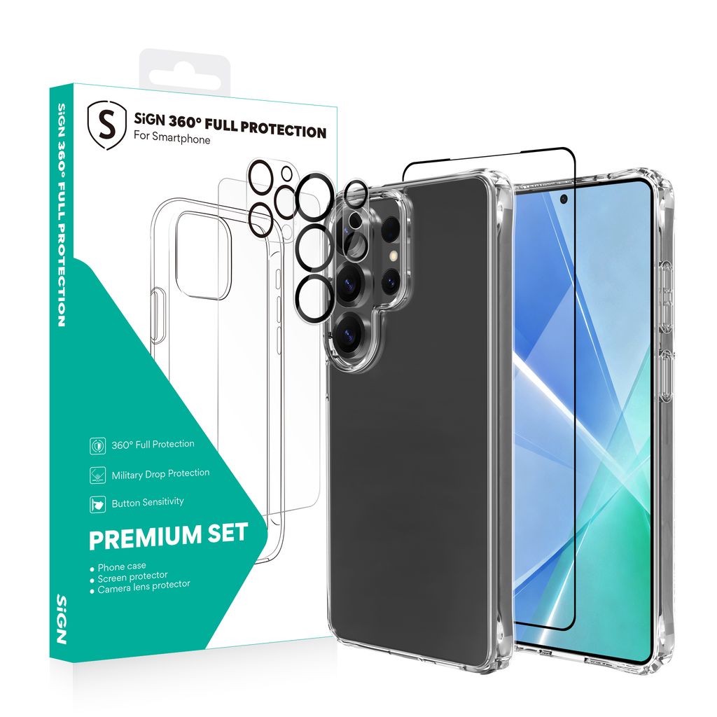 SiGN Samsung Galaxy S26 Ultra 360 Komplet beskyttelsespakke