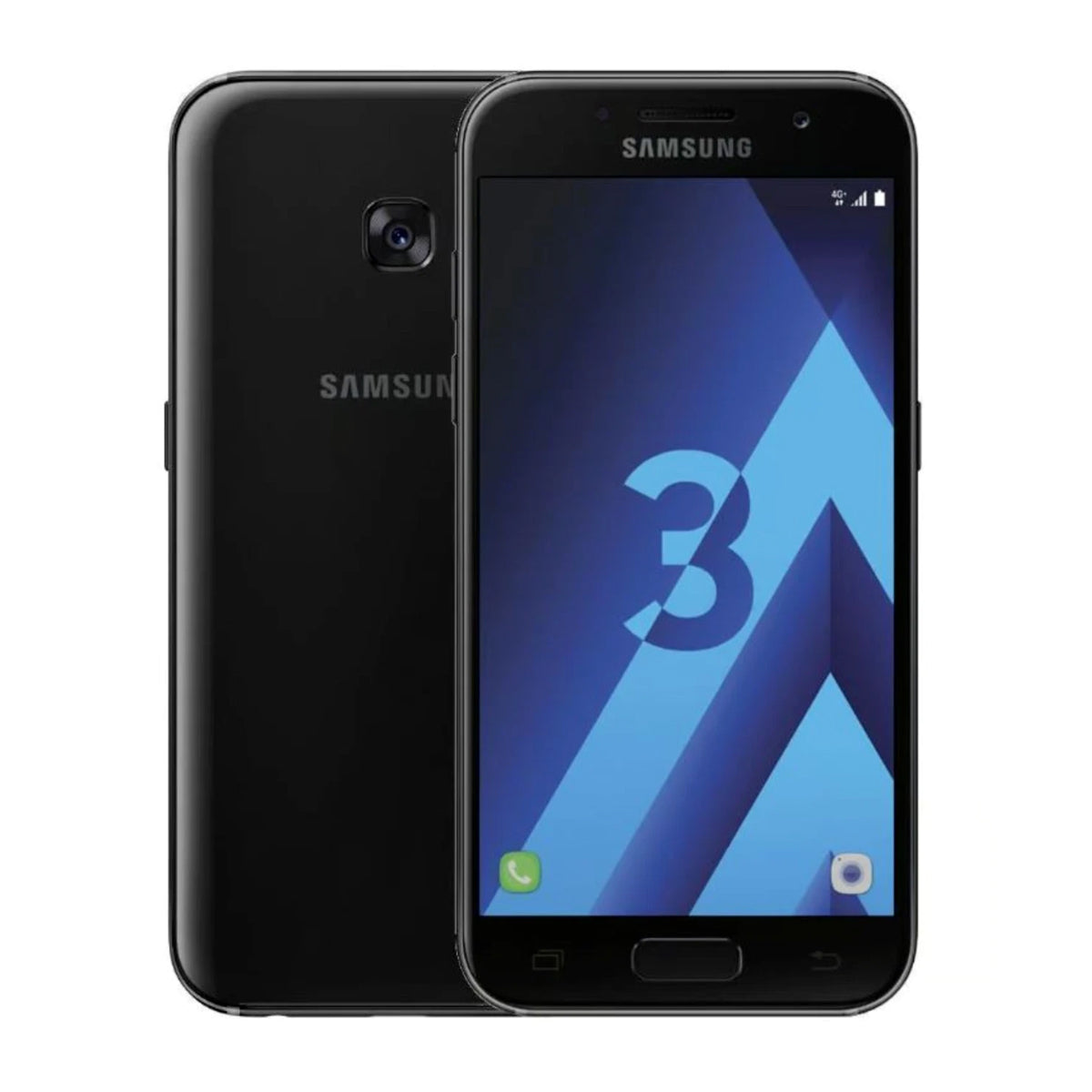Brugt Samsung Galaxy A3 2017 16GB Sort – Brugt stand
