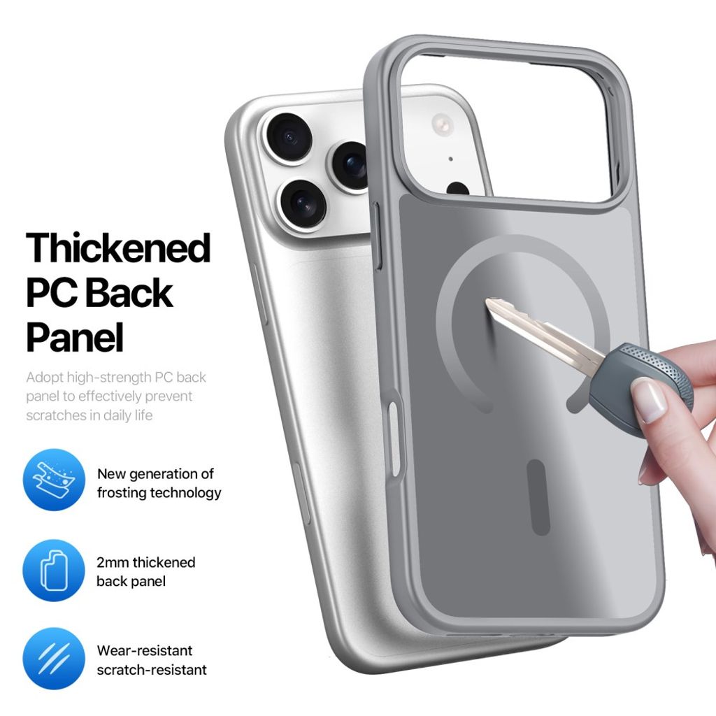 Dux Ducis iPhone 17 Pro Max/iPhone 18 Pro Max Cover Yind Series MagSafe Grå