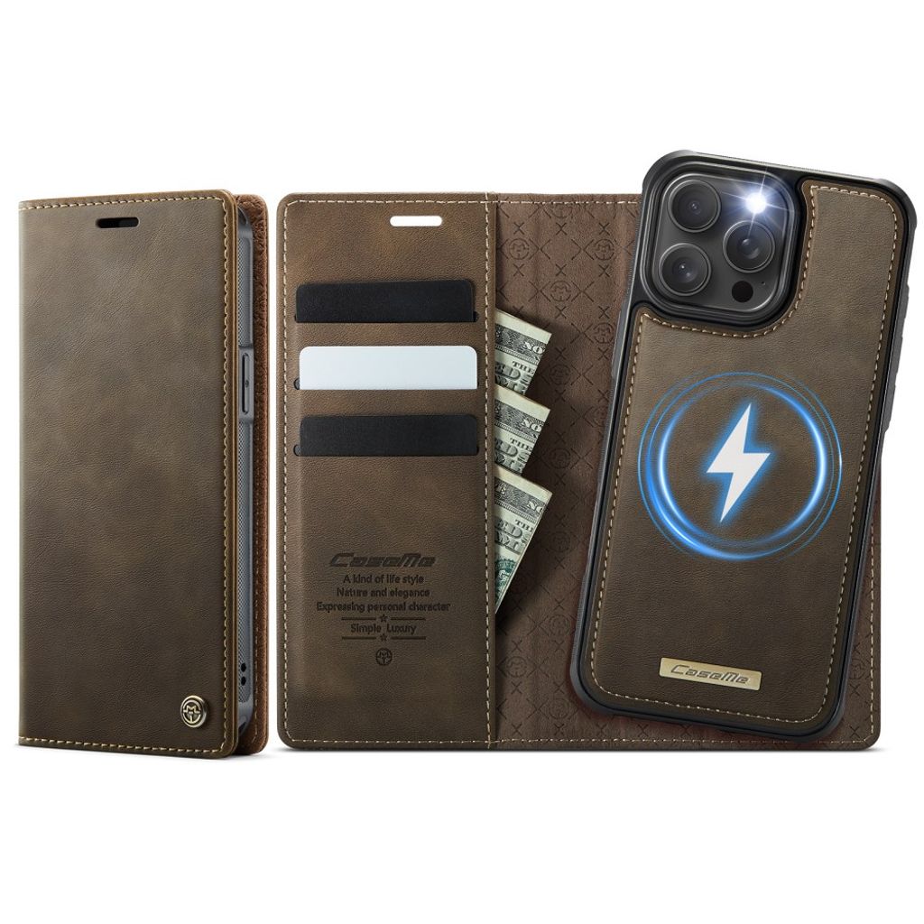 CaseMe iPhone 14 Pro Max Etui C49 Series Brun