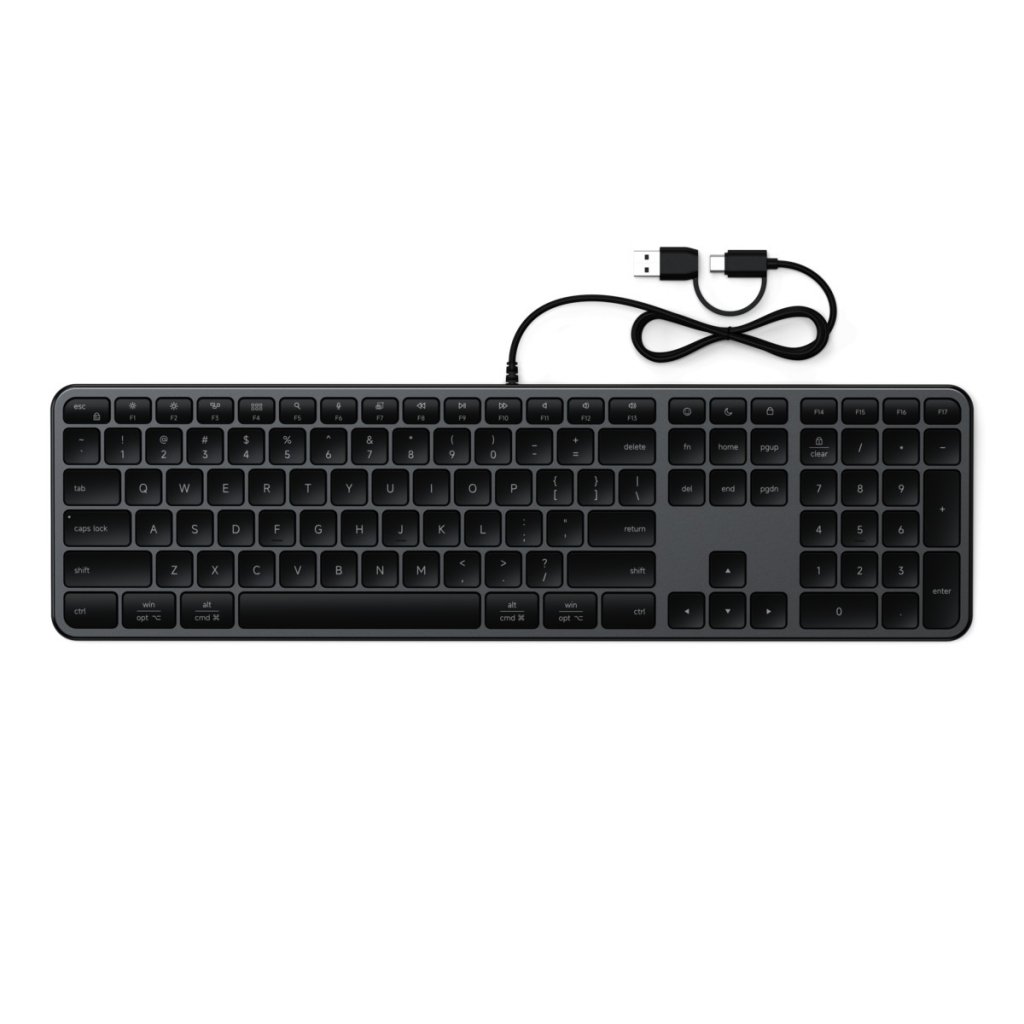 Satechi Kablet Tastatur Slim LX3 USB-C/USB-A Sort