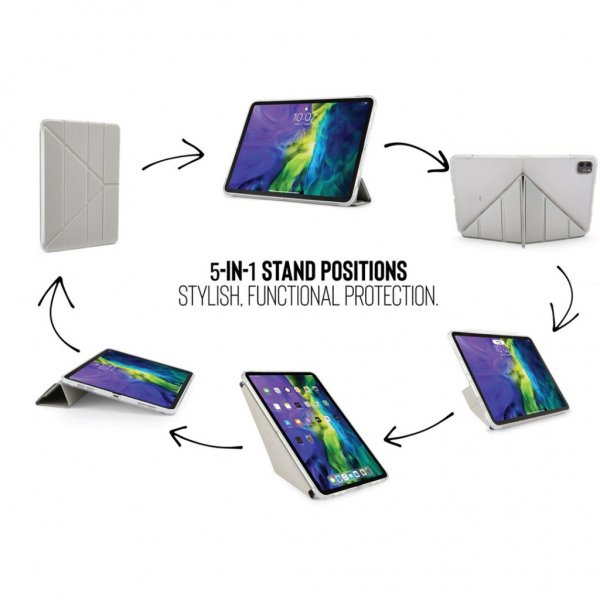 Pipetto iPad Air 10.9 (gen 4/5) Cover Metallic Origami Sølv