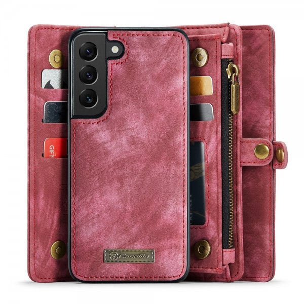 CaseMe Samsung Galaxy S21 FE 008 Series Aftageligt Cover Rød