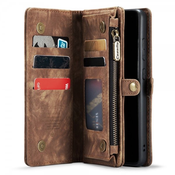 CaseMe Samsung Galaxy S21 FE 008 Series Aftageligt Cover Brun