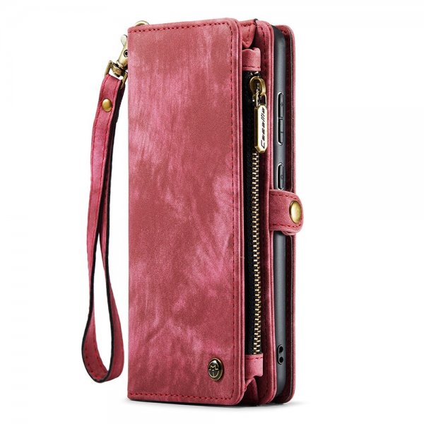 CaseMe Samsung Galaxy S22 Cover 008 Series Aftagelig skal Rød