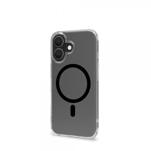 Celly iPhone 16 Cover GELSKINMAG Transparent Sort