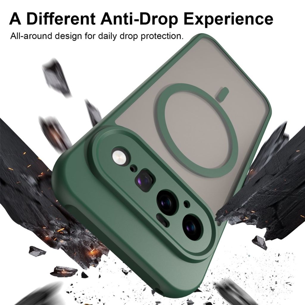 Google Pixel 11 Cover Frosted MagSafe Grøn