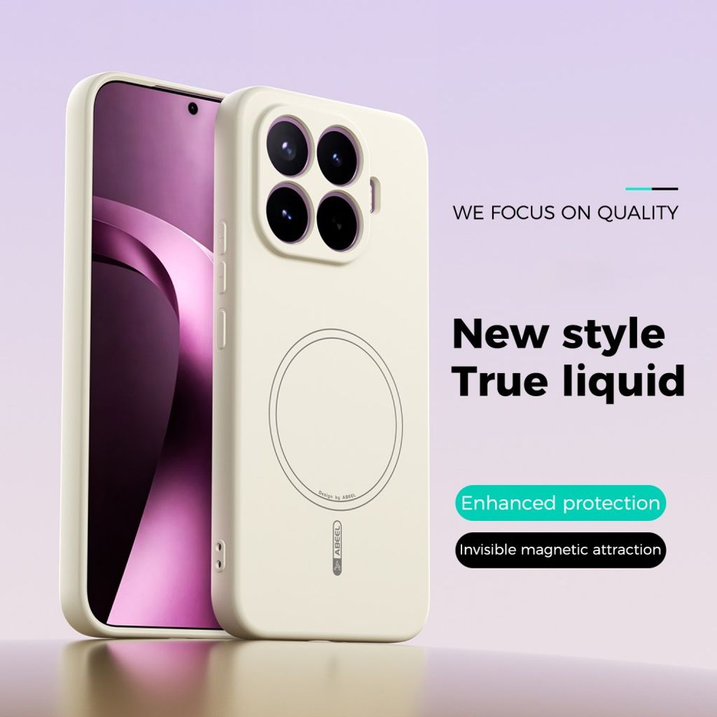 ABEEL Xiaomi 17T Pro Cover Silikone MagSafe Beige