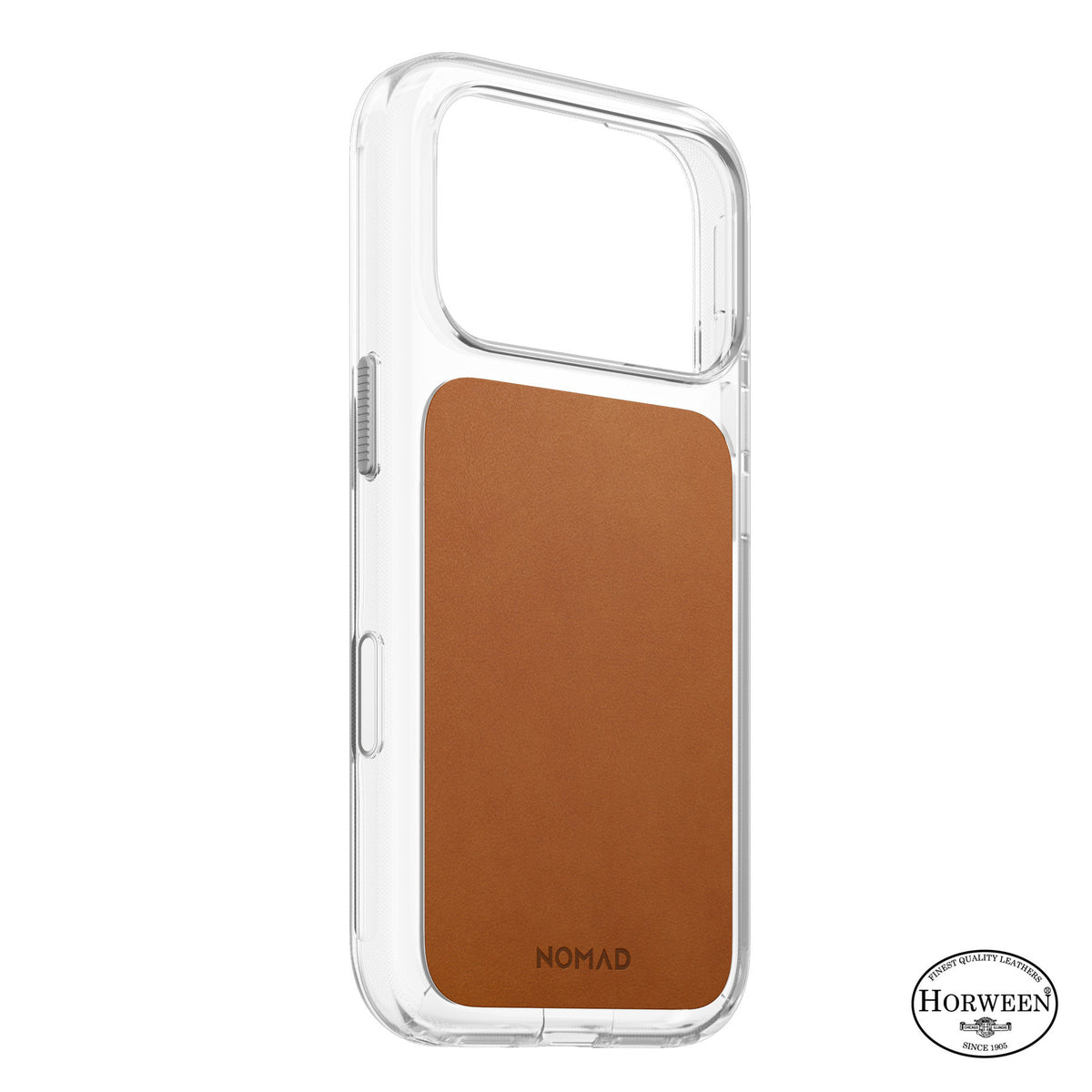 Nomad iPhone 17 Pro/iPhone 18 Pro Cover Clear Leather Case Saddle