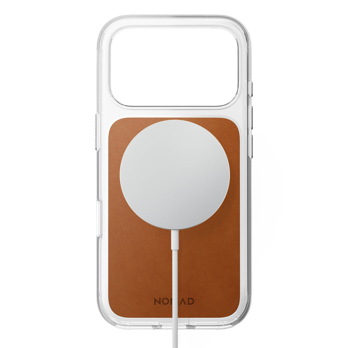 Nomad iPhone 17 Pro/iPhone 18 Pro Cover Clear Leather Case Saddle