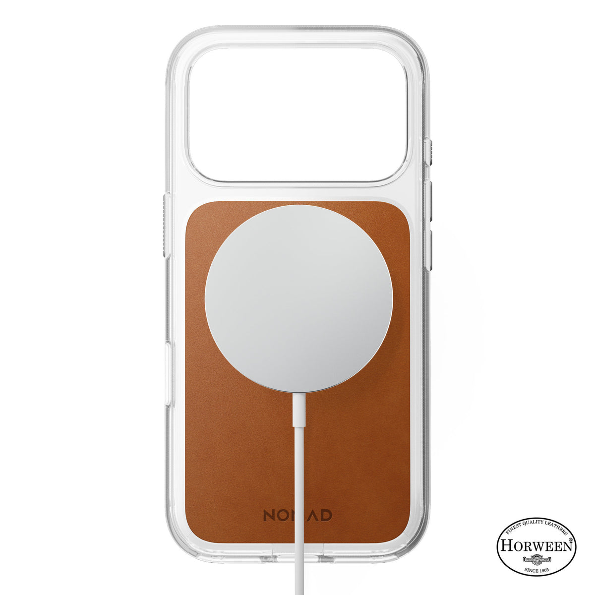 Nomad iPhone 17 Pro/iPhone 18 Pro Cover Clear Leather Case Saddle