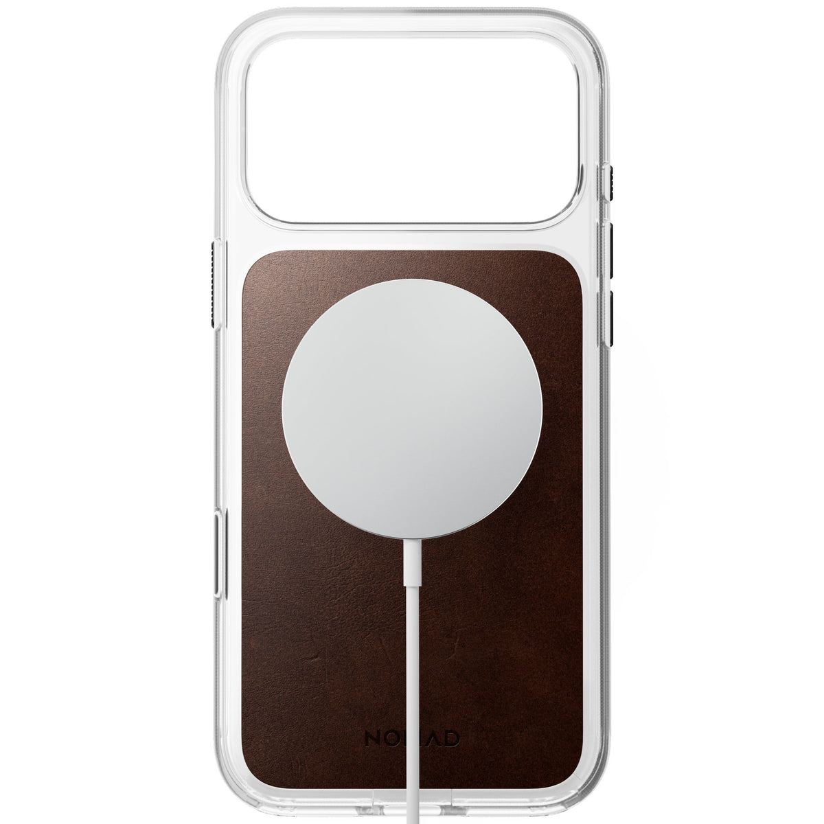 Nomad iPhone 17 Pro Max/iPhone 18 Pro Max Cover Clear Leather Case Rustic Brown