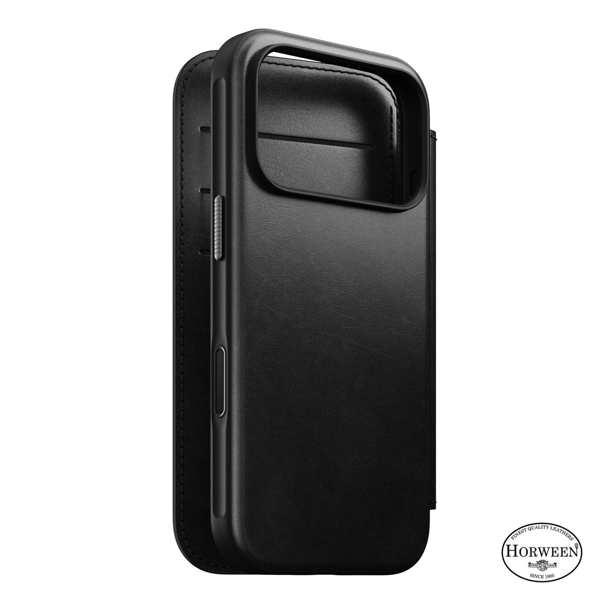Nomad iPhone 17 Pro/iPhone 18 Pro Etui Modern Leather Folio Horween Sort