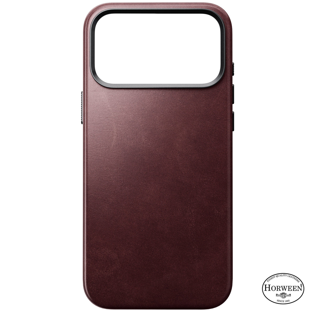 Nomad iPhone 17 Pro Max/iPhone 18 Pro Max Cover Traditional Leather Case Horween Burgundy