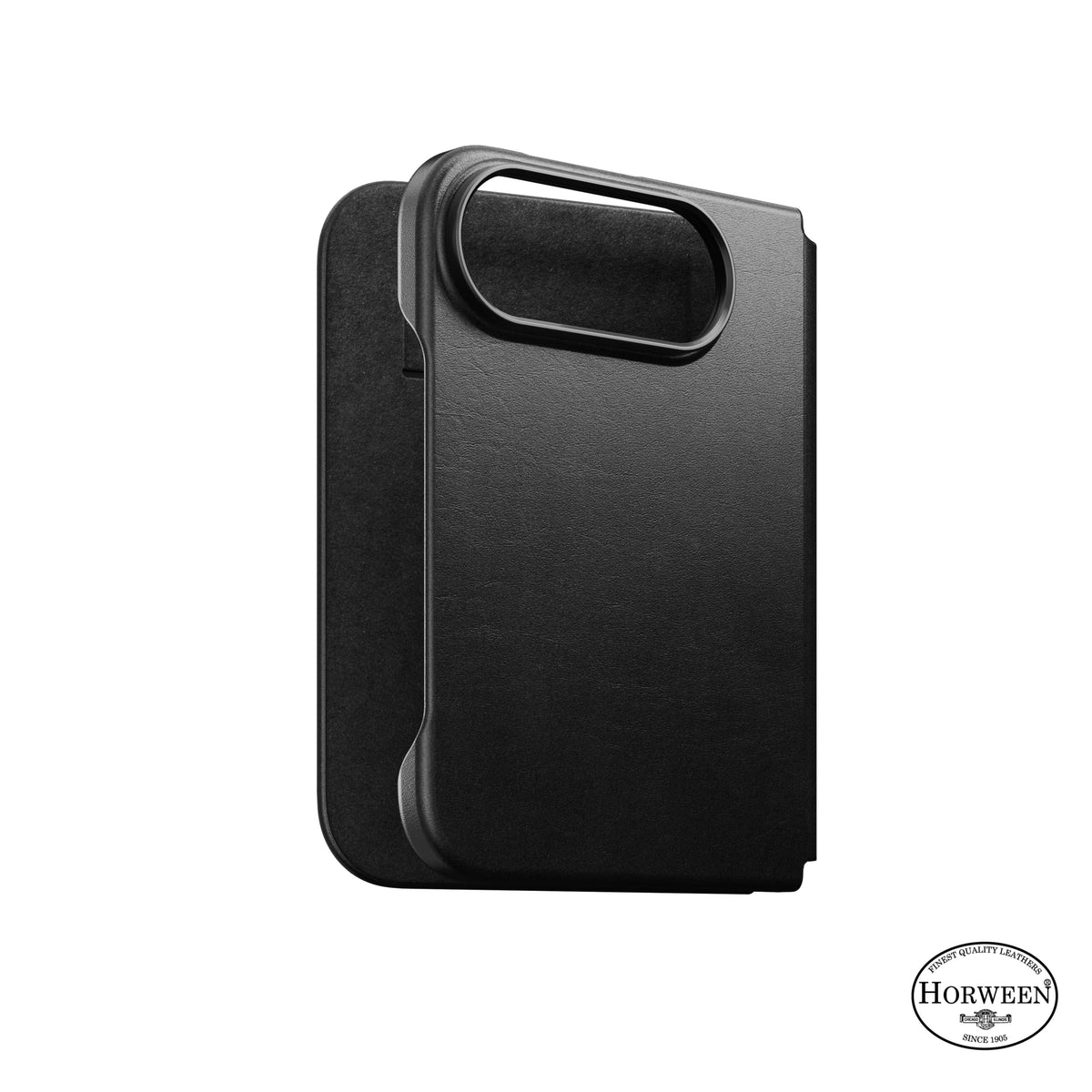 Nomad iPhone Duo Etui Traditional Leather Folio Horween Sort