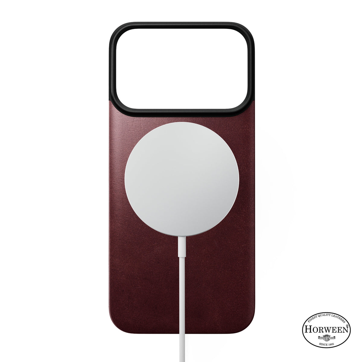Nomad iPhone 17 Pro/iPhone 18 Pro Cover Mag Leather Back Burgundy