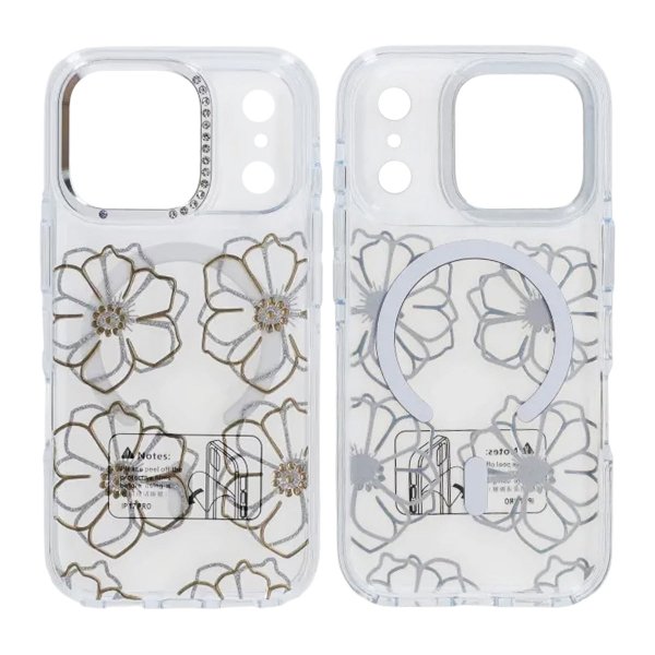 iPhone 17 Pro Max Cover Mønster MagSafe Blomster