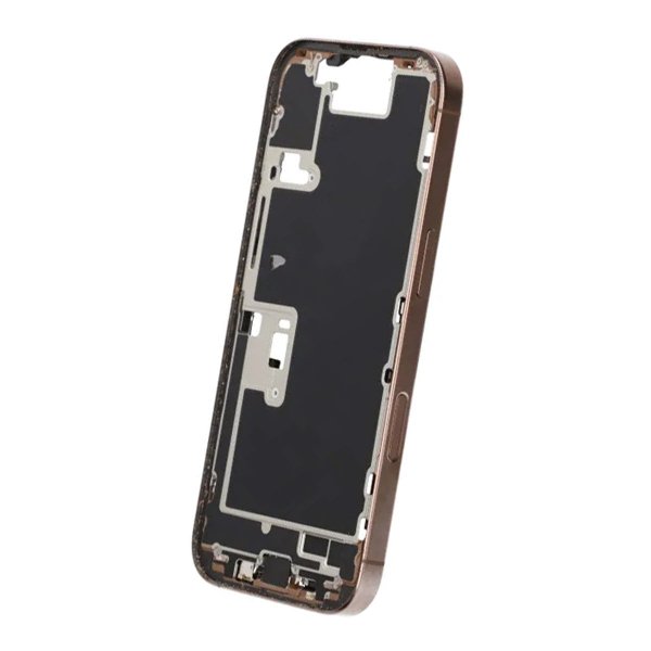 Mellemramme med smådele til iPhone 16 Pro - Sandfarvet Titanium OEM