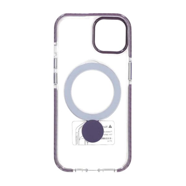 iPhone 15 Cover Ringholder MagSafe Lilla