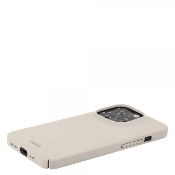 Holdit iPhone 15 Pro Cover Slim Case Light Beige