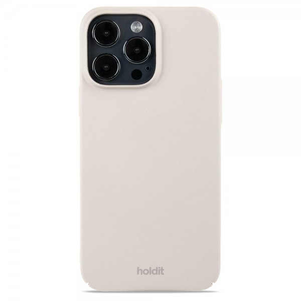 Holdit iPhone 15 Pro Max Cover Slim Case Light Beige