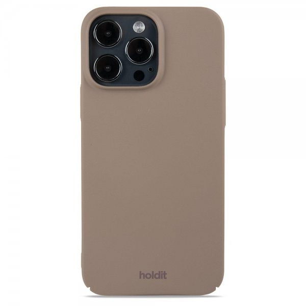 Holdit iPhone 15 Pro Max Cover Slim Case Mocha Brown