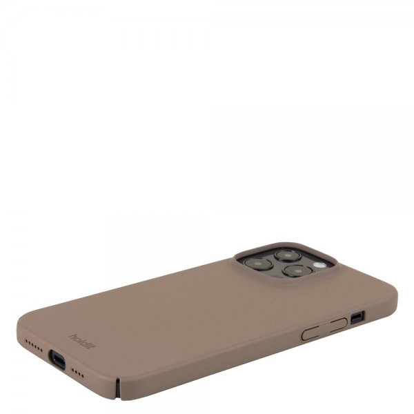 Holdit iPhone 15 Pro Max Cover Slim Case Mocha Brown