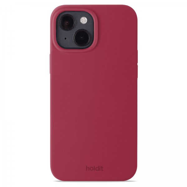 holdit iPhone 15 Cover Silikone Red Velvet