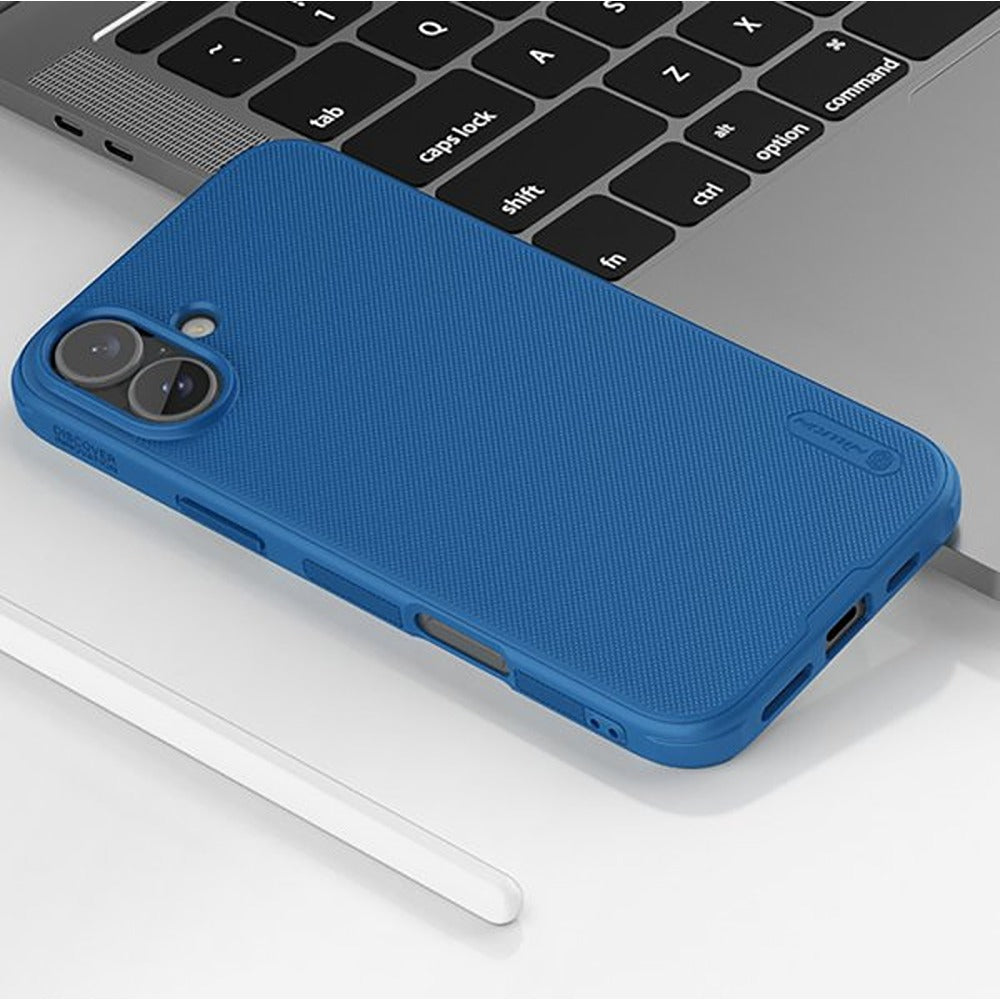 Nillkin iPhone 16 Cover Super Frosted Shield Pro Blå