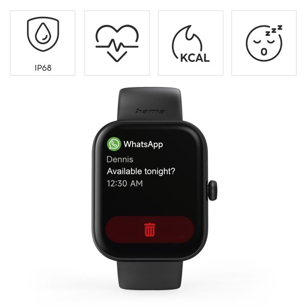 Hama Smartwatch 5000 Sort