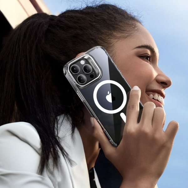 ESR iPhone 16 Pro Cover og Skærmbeskytter Classic Hybrid Kickstand MagSafe Sæt Gennemsigtig