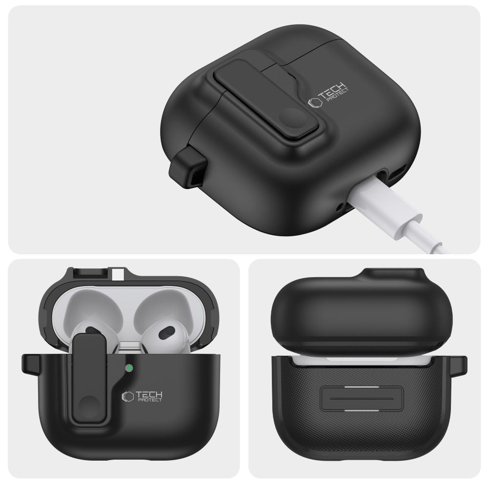Tech-Protect AirPods 4 Cover Slim Hook Sort