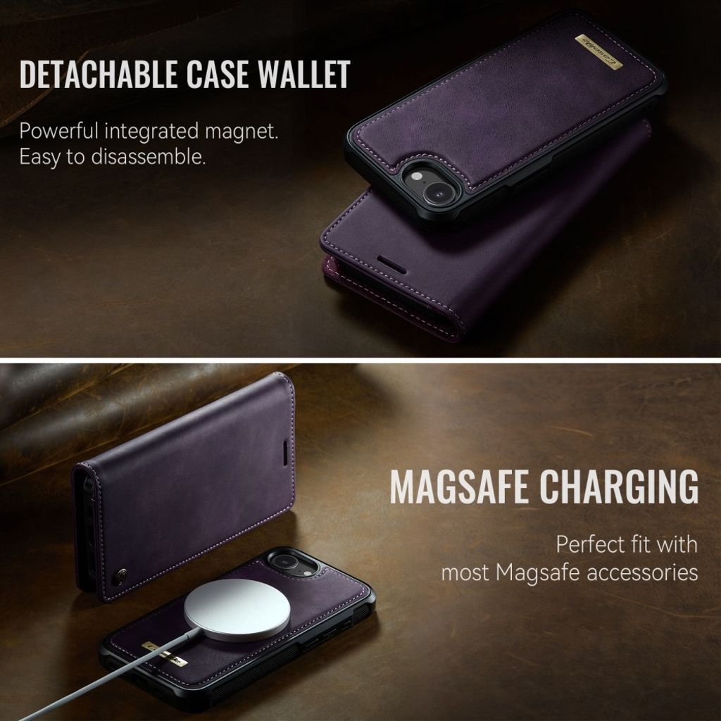 CaseMe iPhone 16e/iPhone 17e Etui C49 Series Lilla
