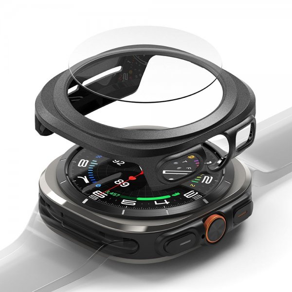 Ringke Samsung Galaxy Watch Ultra 47mm Cover og Skærmbeskyttelse Slim & Glass Sort