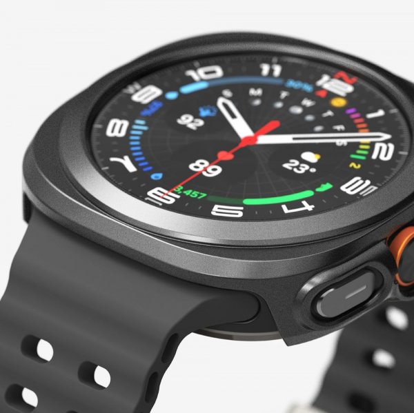 Ringke Samsung Galaxy Watch Ultra 47mm Cover og Skærmbeskyttelse Slim & Glass Sort