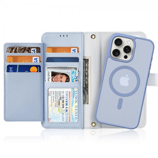 Dux Ducis iPhone 15 Cover 2-i-1 Lawa Series MagSafe Blå