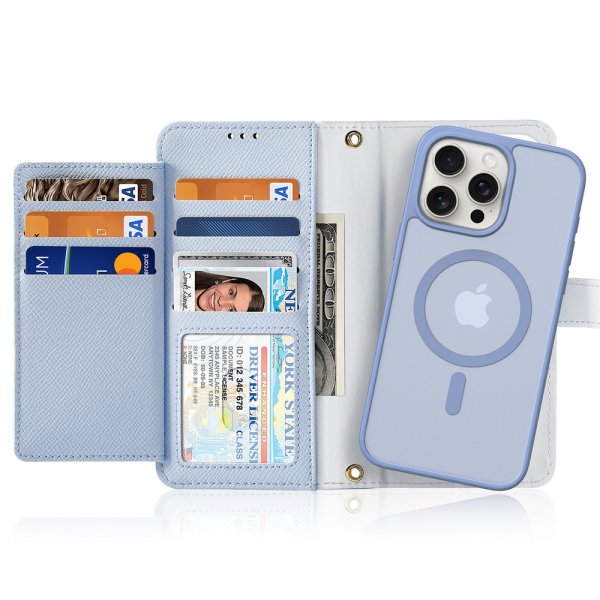 Dux Ducis iPhone 15 Pro Cover 2-i-1 Lawa Series MagSafe Blå