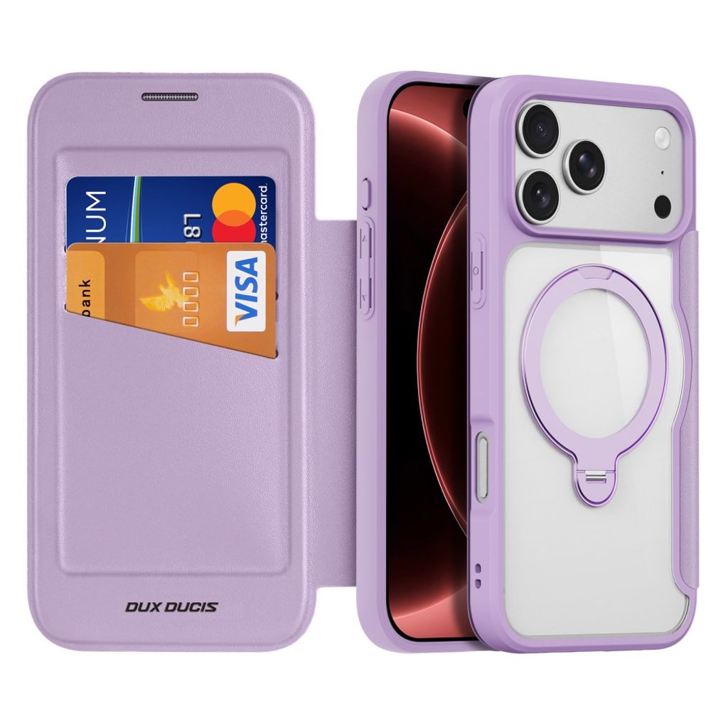 Dux Ducis iPhone 17 Pro Max/18 Pro Max Cover Skin X Pro Series Kickstand MagSafe Lilla