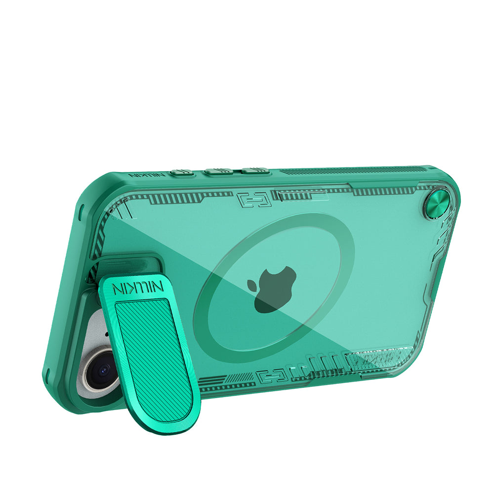 Nillkin iPhone 16e/iPhone 17e Cover Iceblade Prop MagSafe Grøn