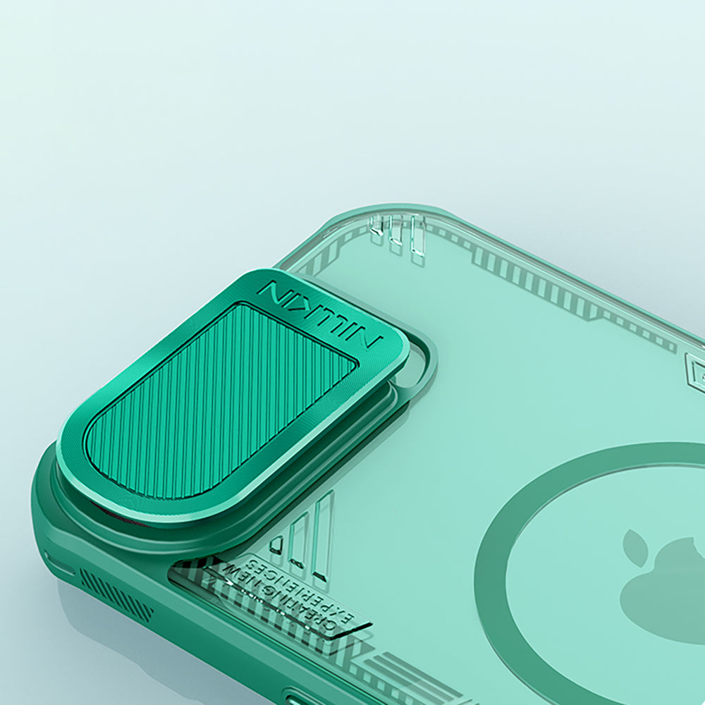 Nillkin iPhone 16e/iPhone 17e Cover Iceblade Prop MagSafe Grøn