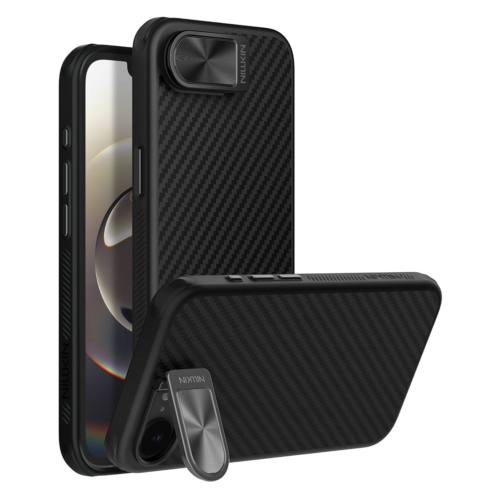 Nillkin iPhone 16e/iPhone 17e Cover Carboprop MagSafe Sort