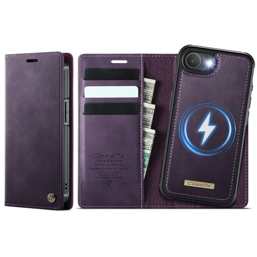 CaseMe iPhone 16e/iPhone 17e Etui C49 Series Lilla