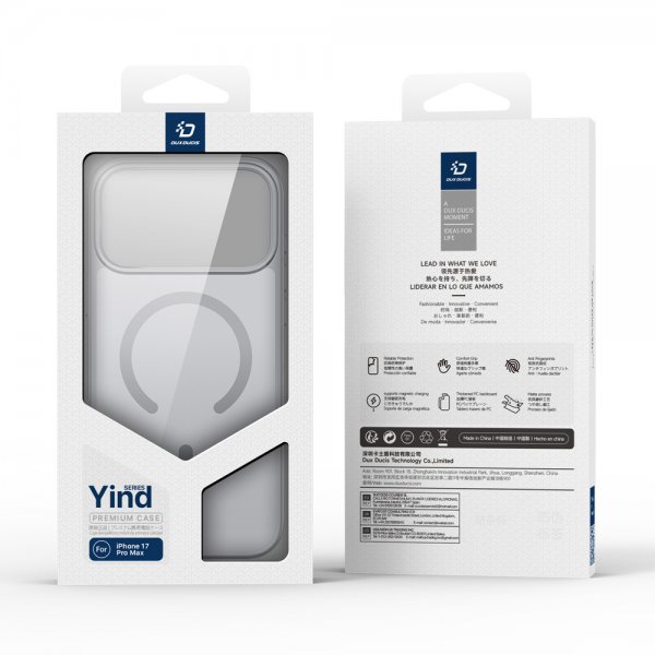 Dux Ducis iPhone 17 Pro Max Cover Yind Series MagSafe Grå