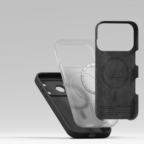 Ringke iPhone 17 Pro Max Skal Silikone Magnetic Sort