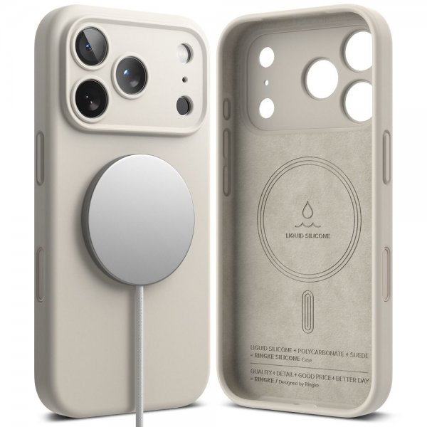 Ringke iPhone 17 Pro Max Cover Silikone Magnetic Stone