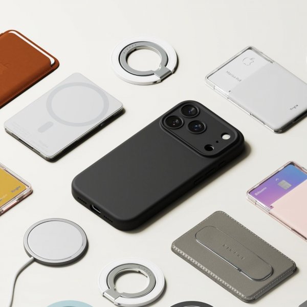 Ringke iPhone 17 Pro Cover Silicone Magnetic Lilla