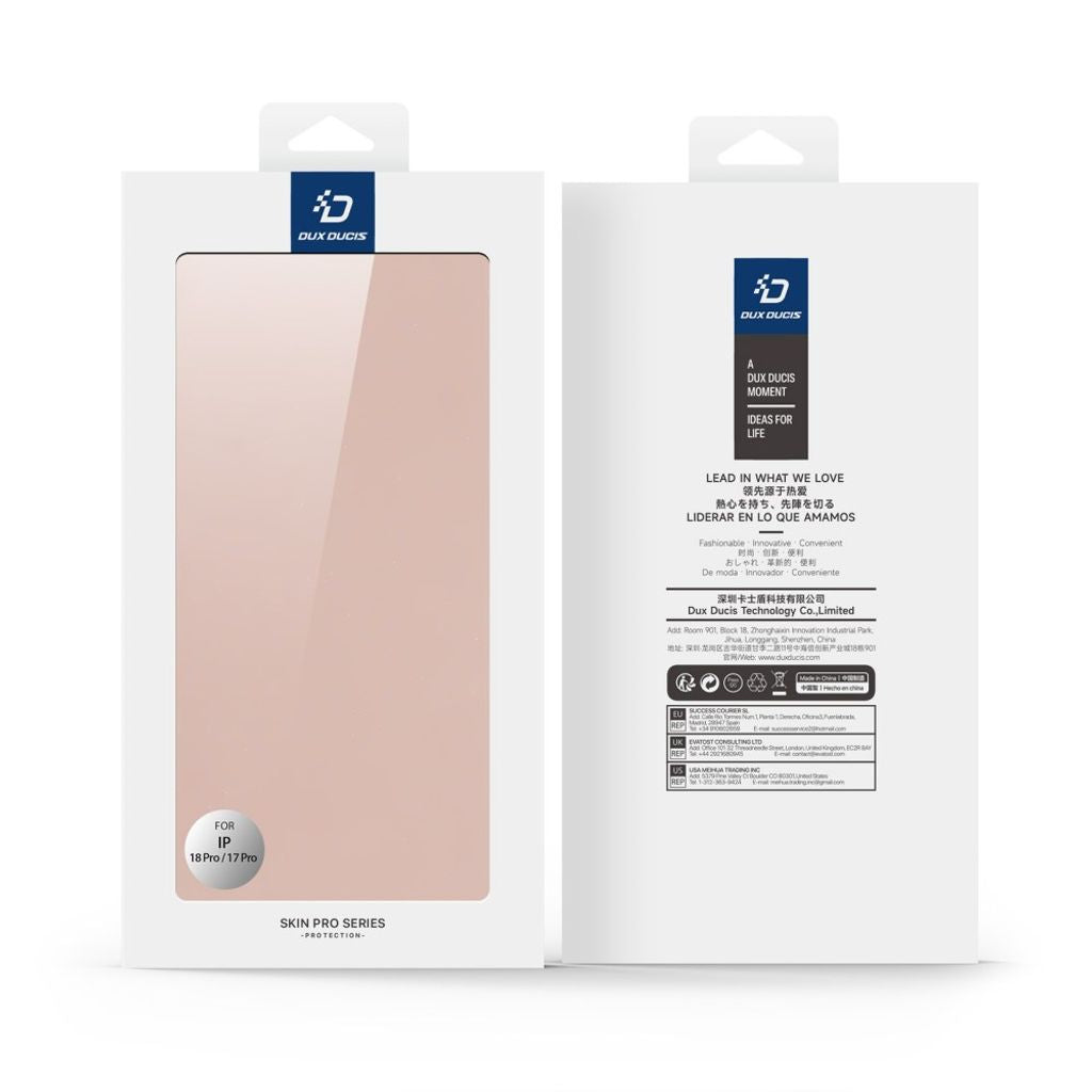 Dux Ducis iPhone 17 Pro/iPhone 18 Pro Cover Skin Pro Series Lyserød