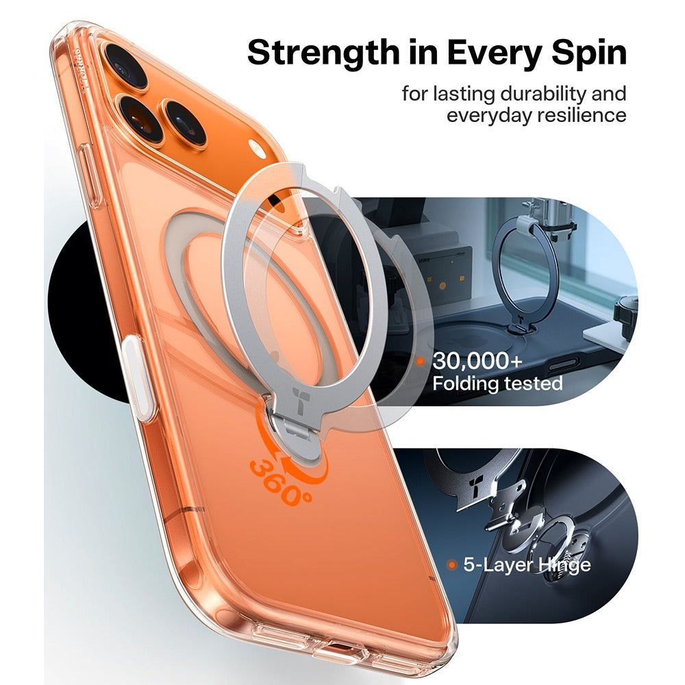 Torras iPhone 17 Pro Max Cover Ostand Q3 Spin Klar